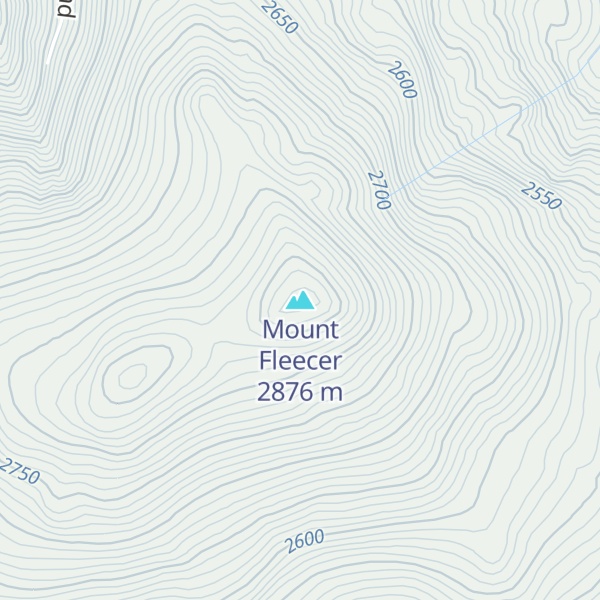 Map of Mount Fleecer