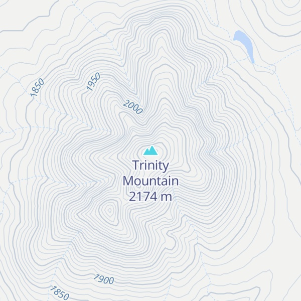 Map of Trinity Mountain