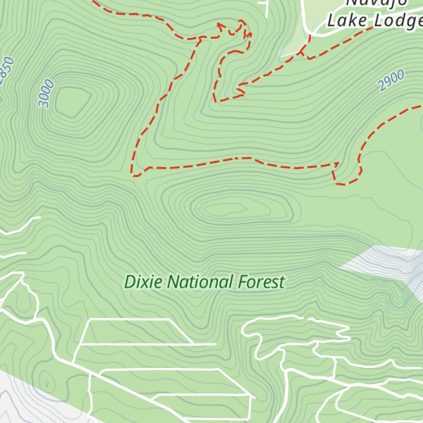 Map of Navajo Peak