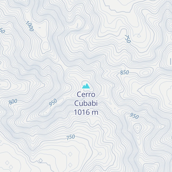 Map of Cerro Cubabi
