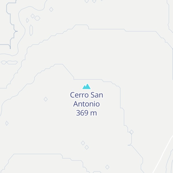 Map of Cerro San Antonio