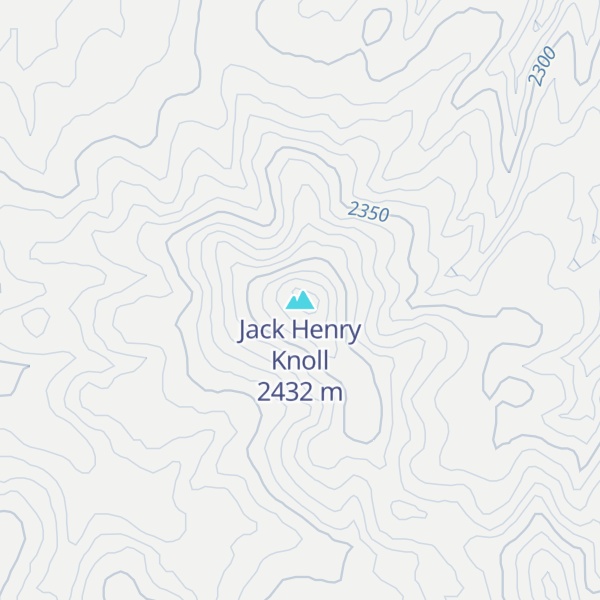 Map of Jack Henry Knoll