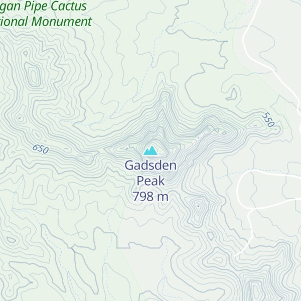 Map of Gadsden Peak