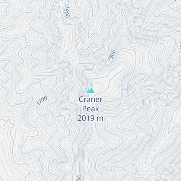 Map of Craner Peak