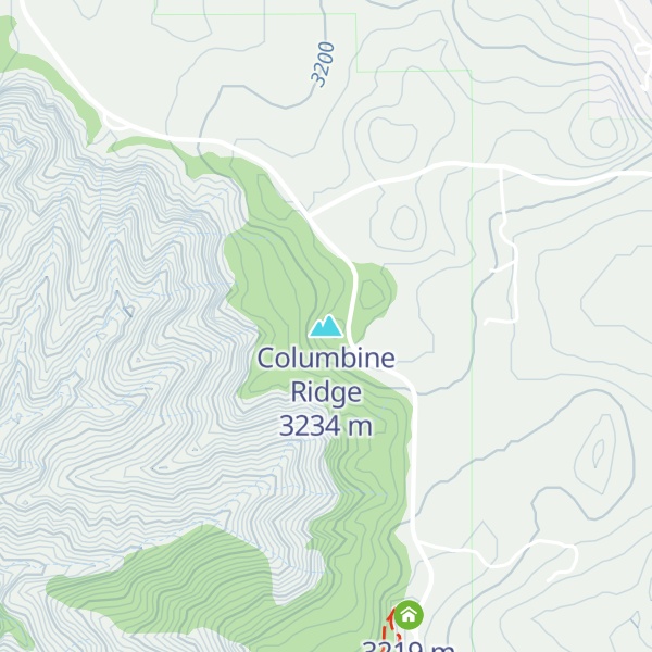 Map of Columbine Ridge