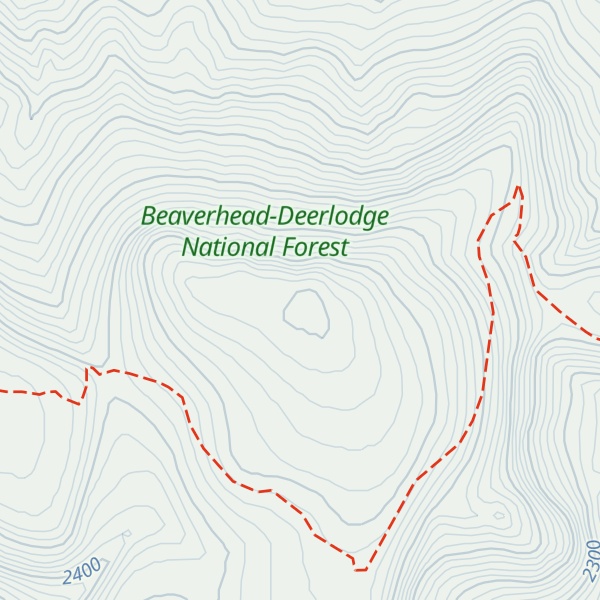 Map of Burnt Mountain