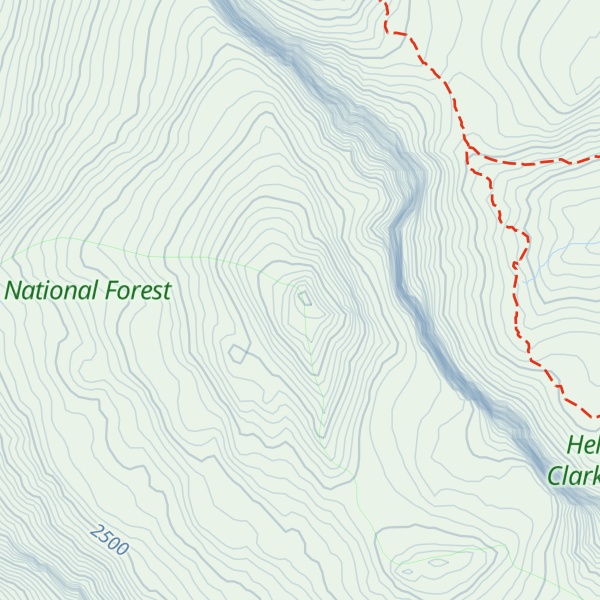 Map of Scapegoat Mountain