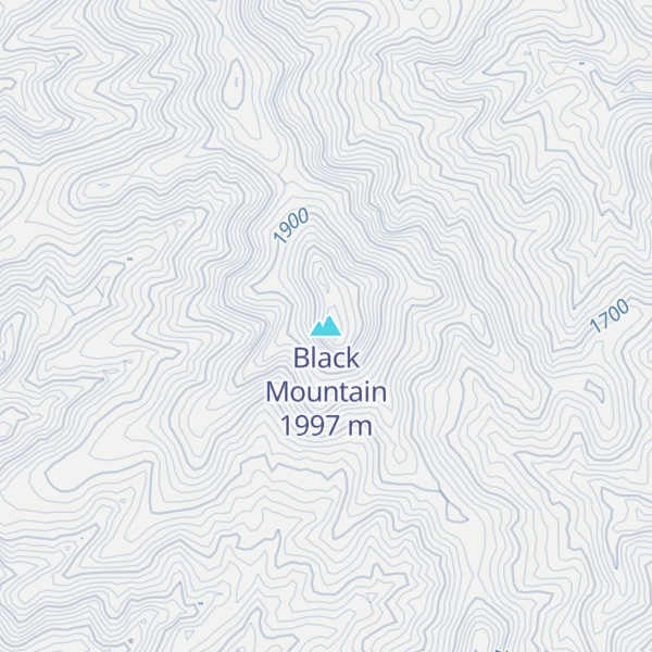 Map of Black Mountain