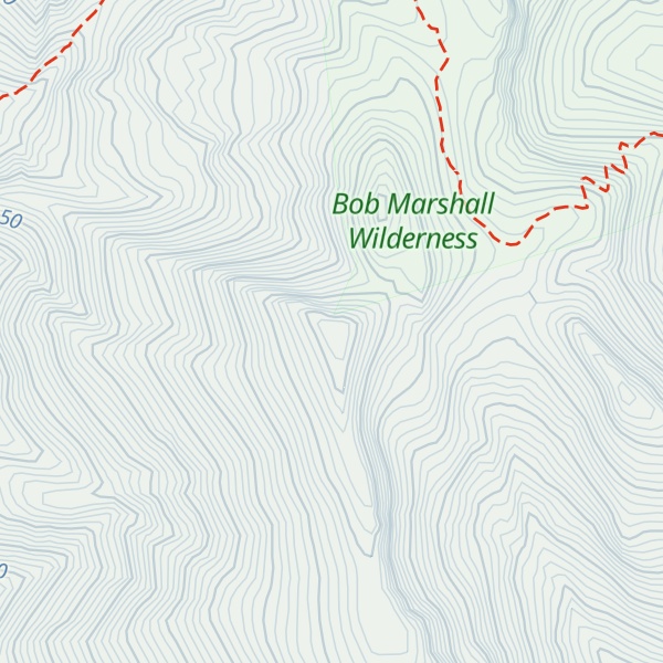 Map of Renshaw Mountain
