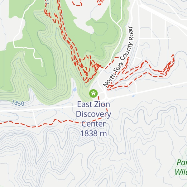 Map of East Zion Discovery Center