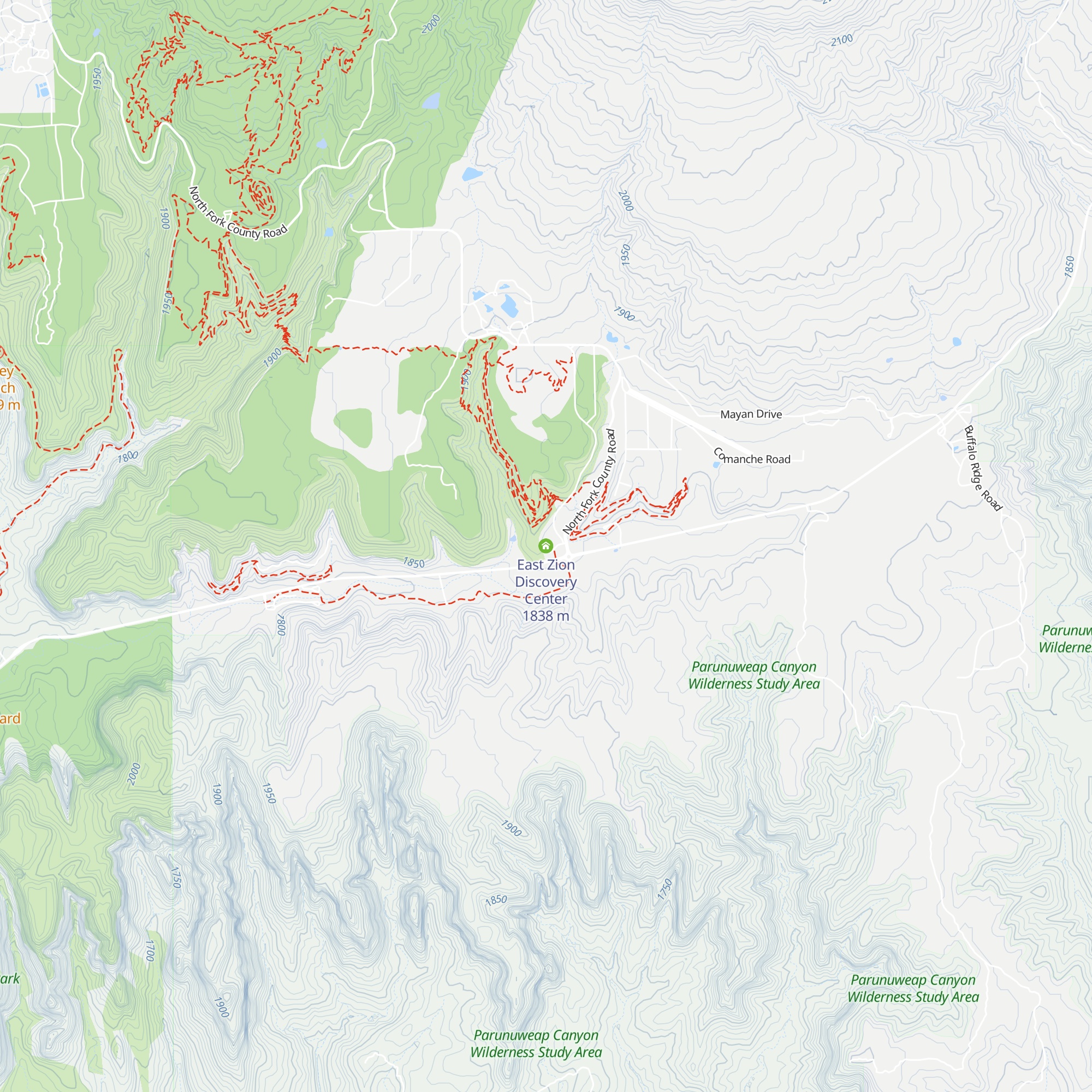 East Zion Discovery Center map