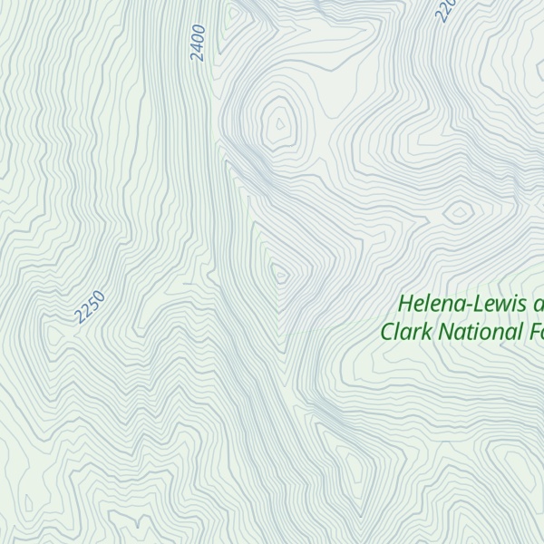 Map of Teton Peak