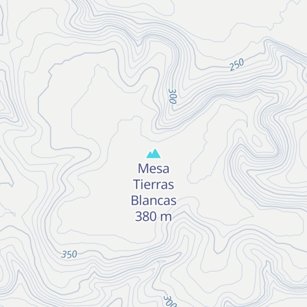 Map of Mesa Tierras Blancas