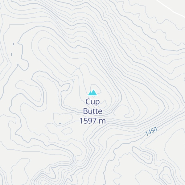 Map of Cup Butte