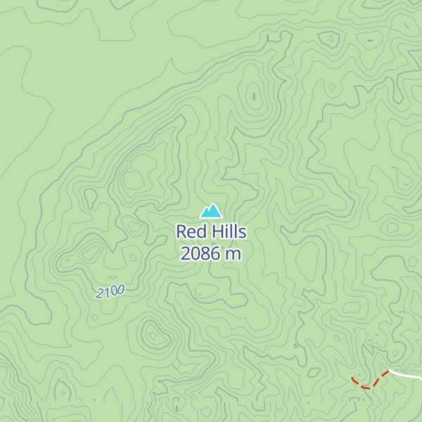 Map of Red Hills