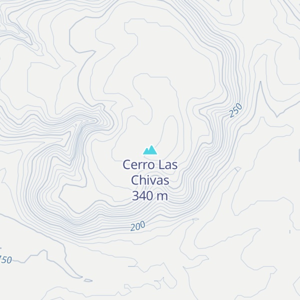 Map of Cerro Las Chivas
