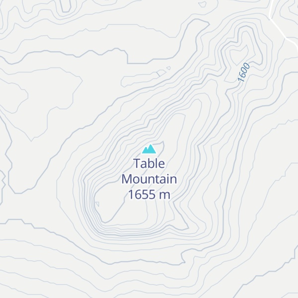 Map of Table Mountain