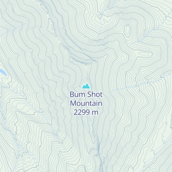 Map of Bum Shot Mountain