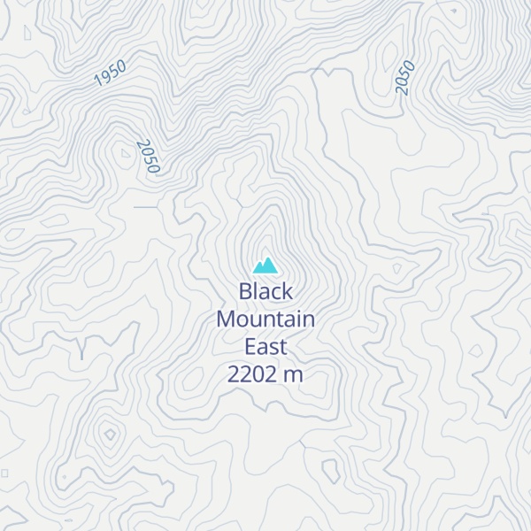 Map of Black Mountain East