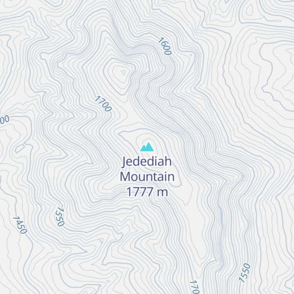 Map of Jedediah Mountain