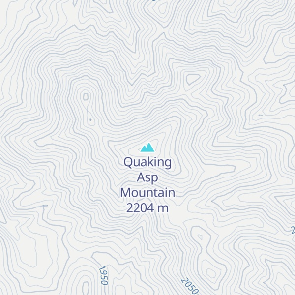 Map of Quaking Asp Mountain