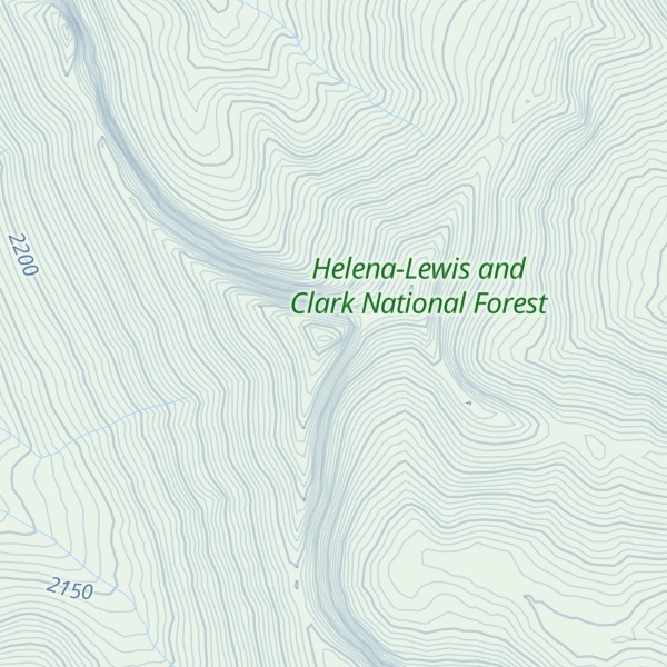 Map of Mount Patrick Gass