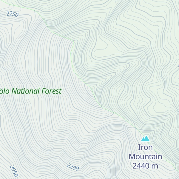 Map of Echo Mountain