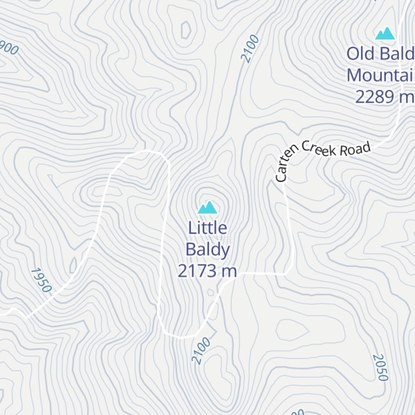 Map of Little Baldy