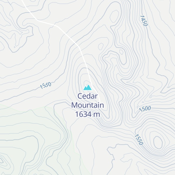 Map of Cedar Mountain