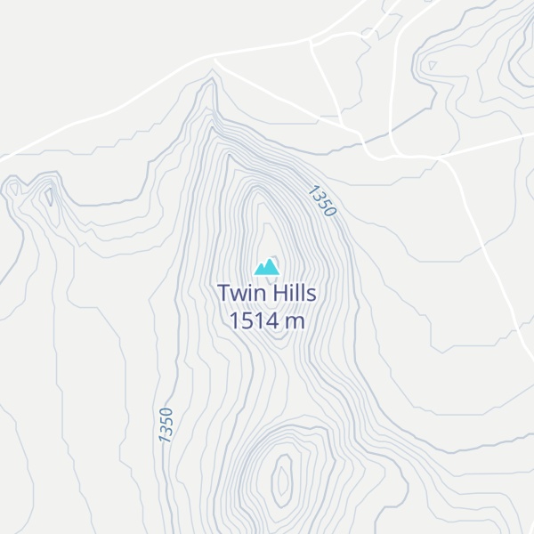 Map of Twin Hills