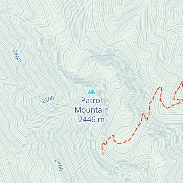 Map of Patrol Mountain