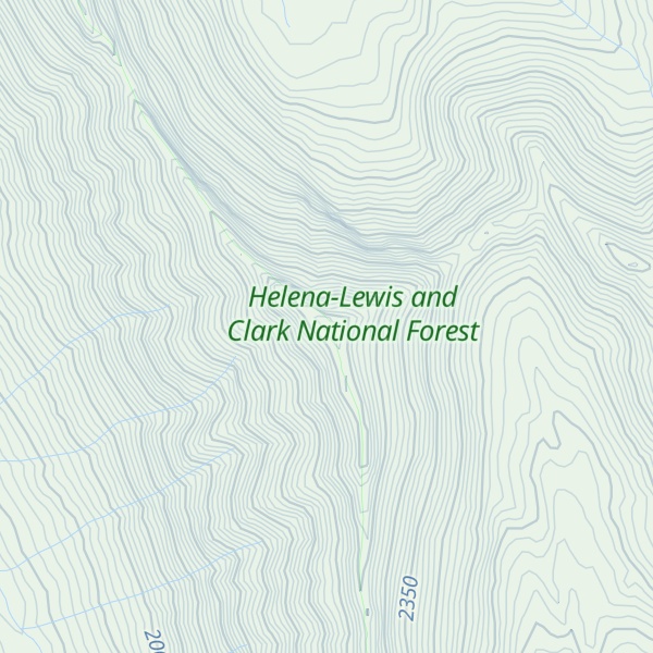 Map of Corrugate Ridge