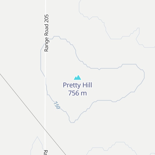 Map of Pretty Hill
