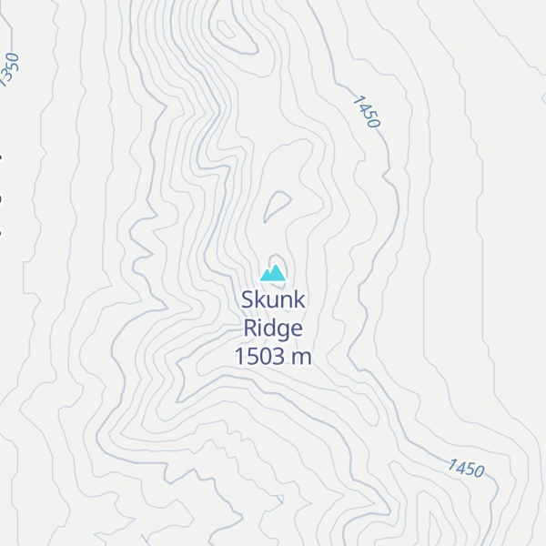 Map of Skunk Ridge