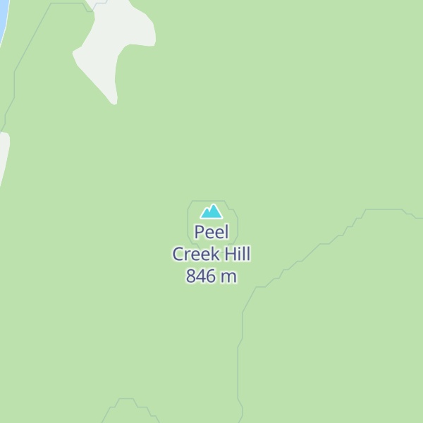 Map of Peel Creek Hill