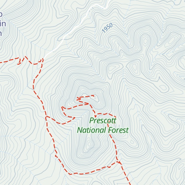 Map of Hyde Creek Mountain