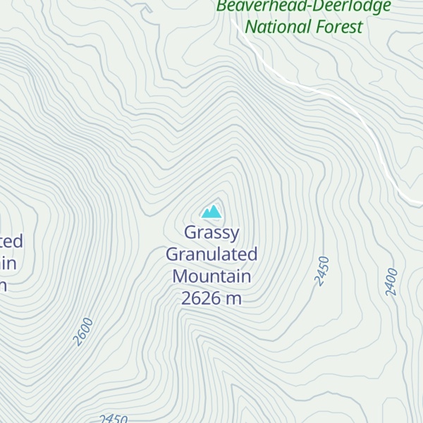 Map of Grassy Granulated Mountain