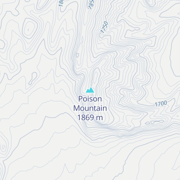 Map of Poison Mountain