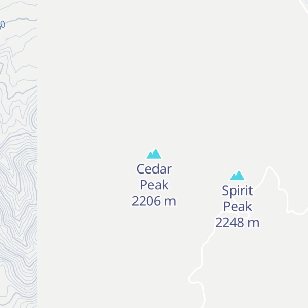 Map of Cedar Peak