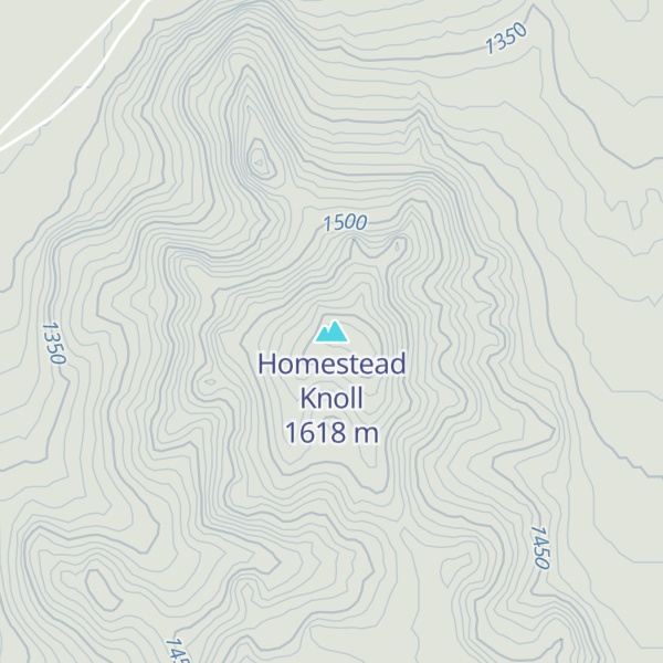 Map of Homestead Knoll