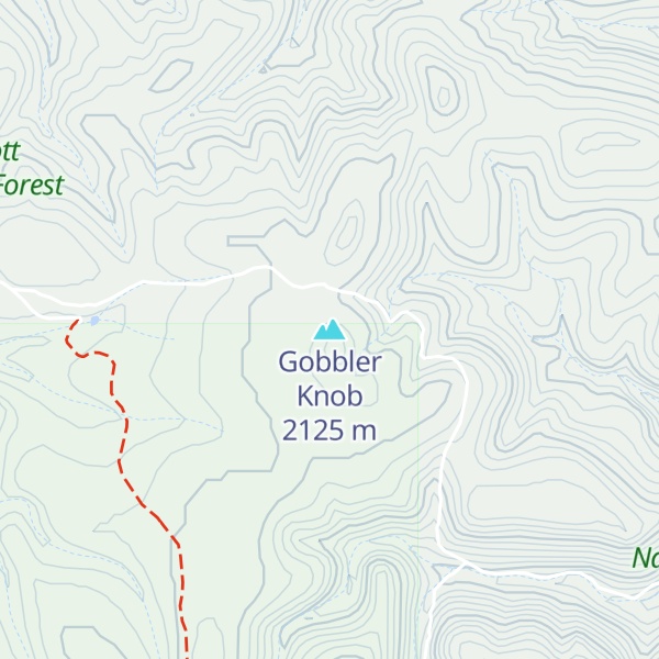 Map of Gobbler Knob