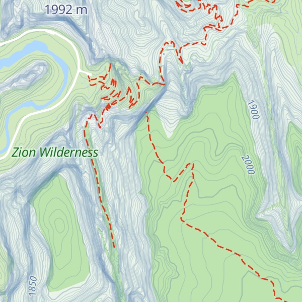 Map of Cable Mountain