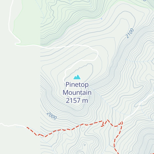 Map of Pinetop Mountain