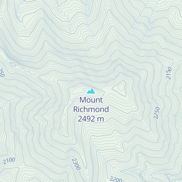 Map of Mount Richmond
