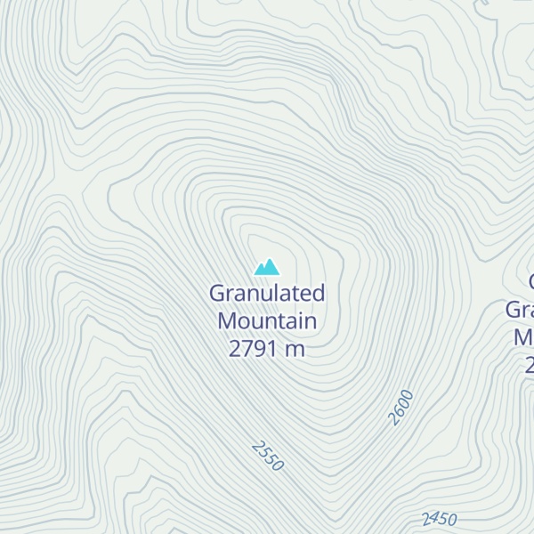 Map of Granulated Mountain