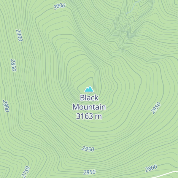Map of Black Mountain