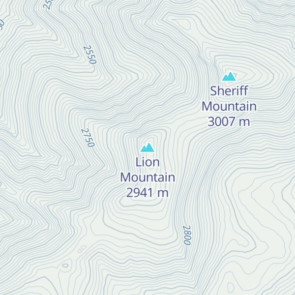 Map of Lion Mountain