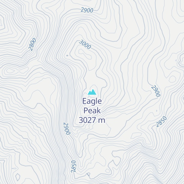 Map of Eagle Peak