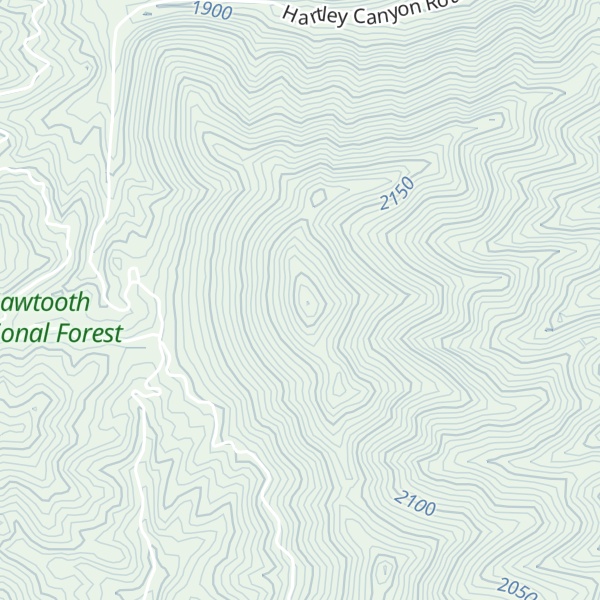 Map of Hartley Peak