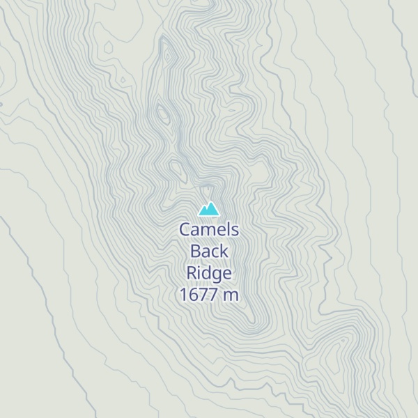 Map of Camels Back Ridge